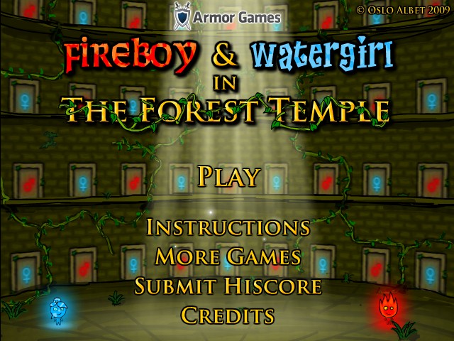 Fireboy and Watergirl 1: Forest Temple : A UNIÃO DE FOGO E AGUA E UM MALUCO  PRA ZUA OS 2 